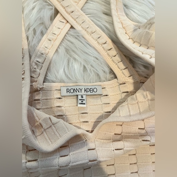 Ronny Kobo Eliora Open Knit Bodysuit - Picture 3 of 5